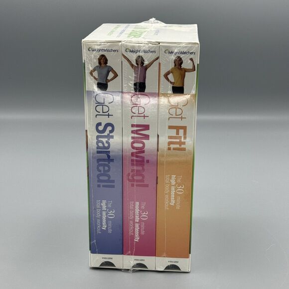 Weight Watchers Get in Shape 3 VHS Set Get Fit Get Moving Get Started New 2003 - Picture 5 of 7